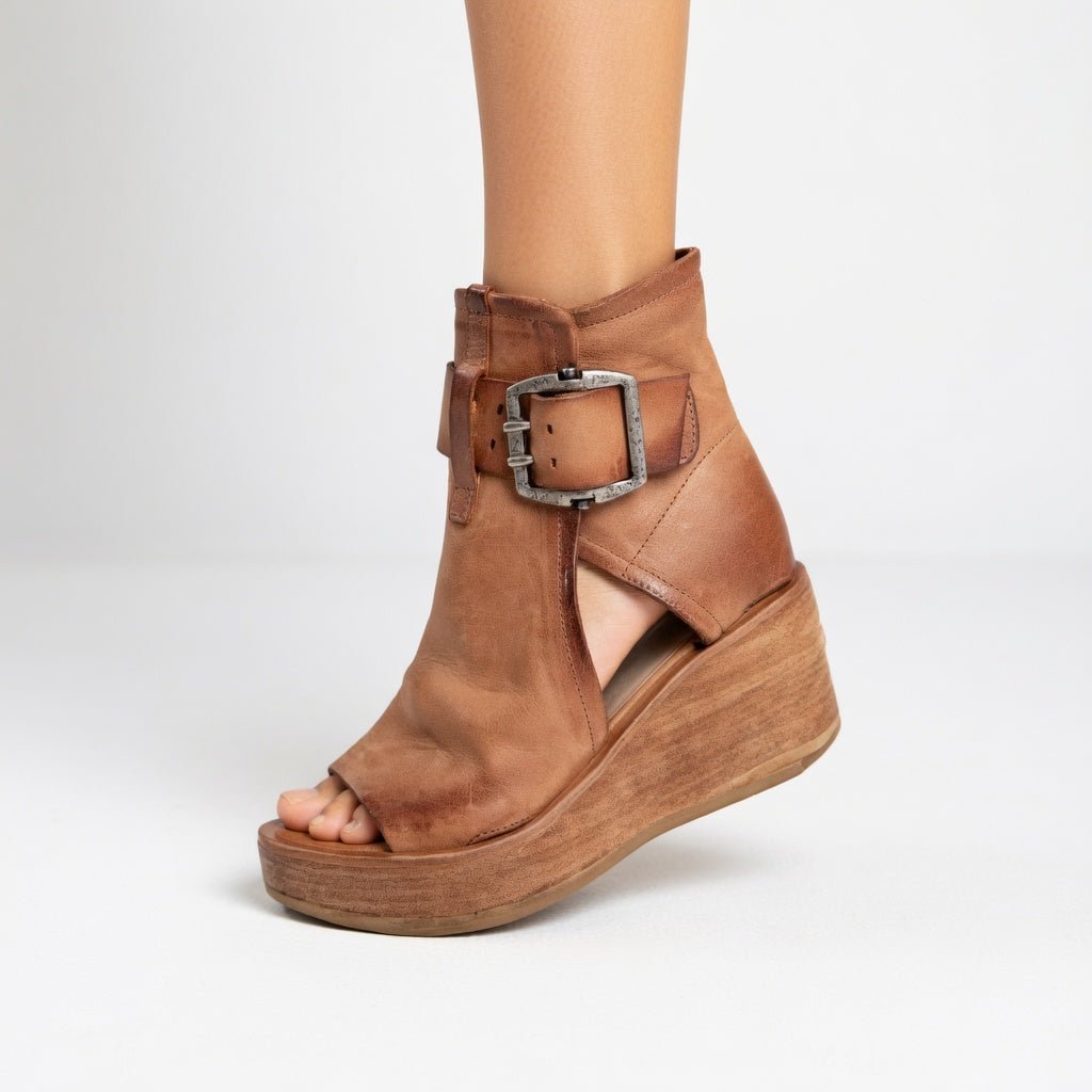 Orélisse — Botins de cunha abertos estilo moderno