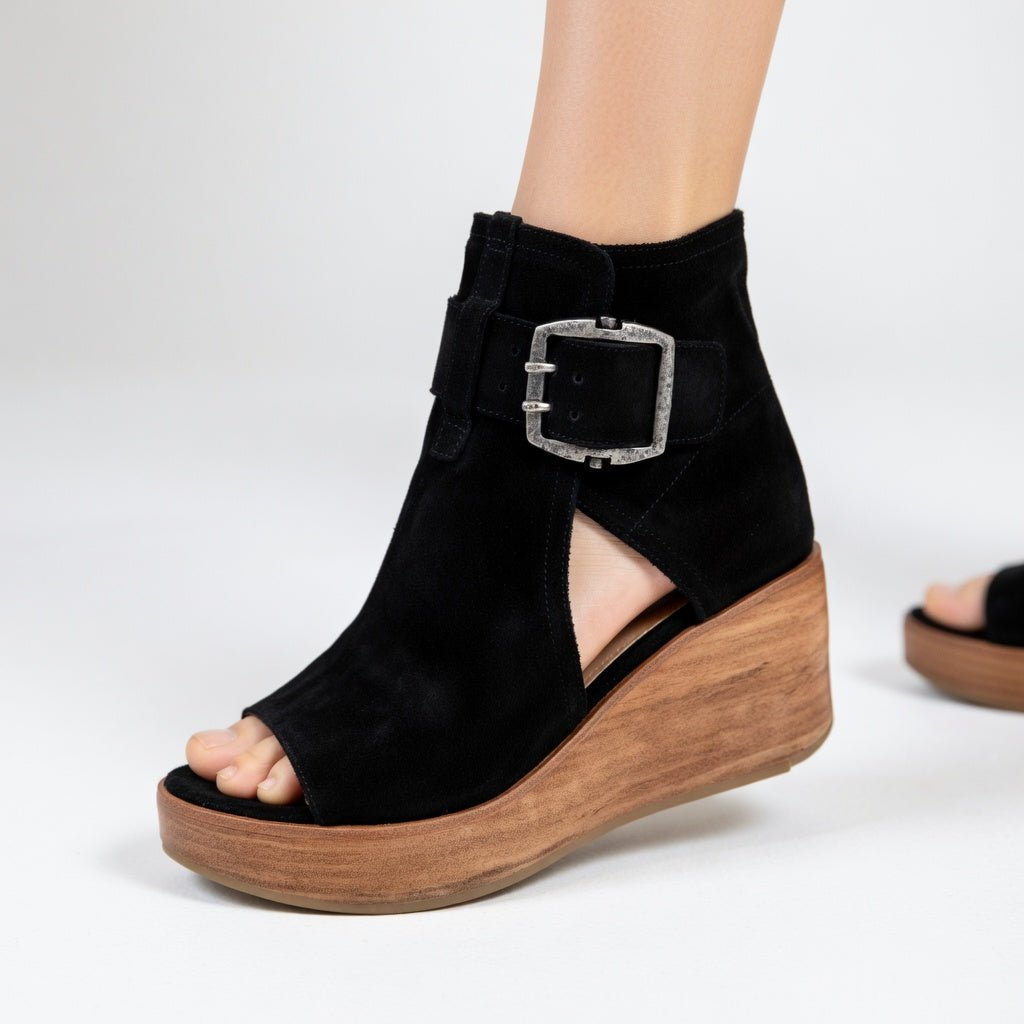 Orélisse — Botins de cunha abertos estilo moderno