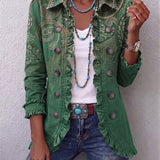 Mireille | Casaco de Cashmere Verde com Rendas