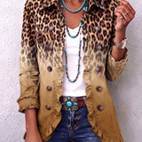 Chantal | Blazer com Degradê e Padrão de Leopardo com Rendas