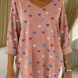 Soraya™ | Top em denim decote em V