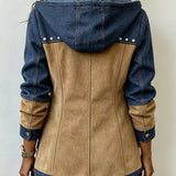 Camila | Casaco com capuz estilo patchwork