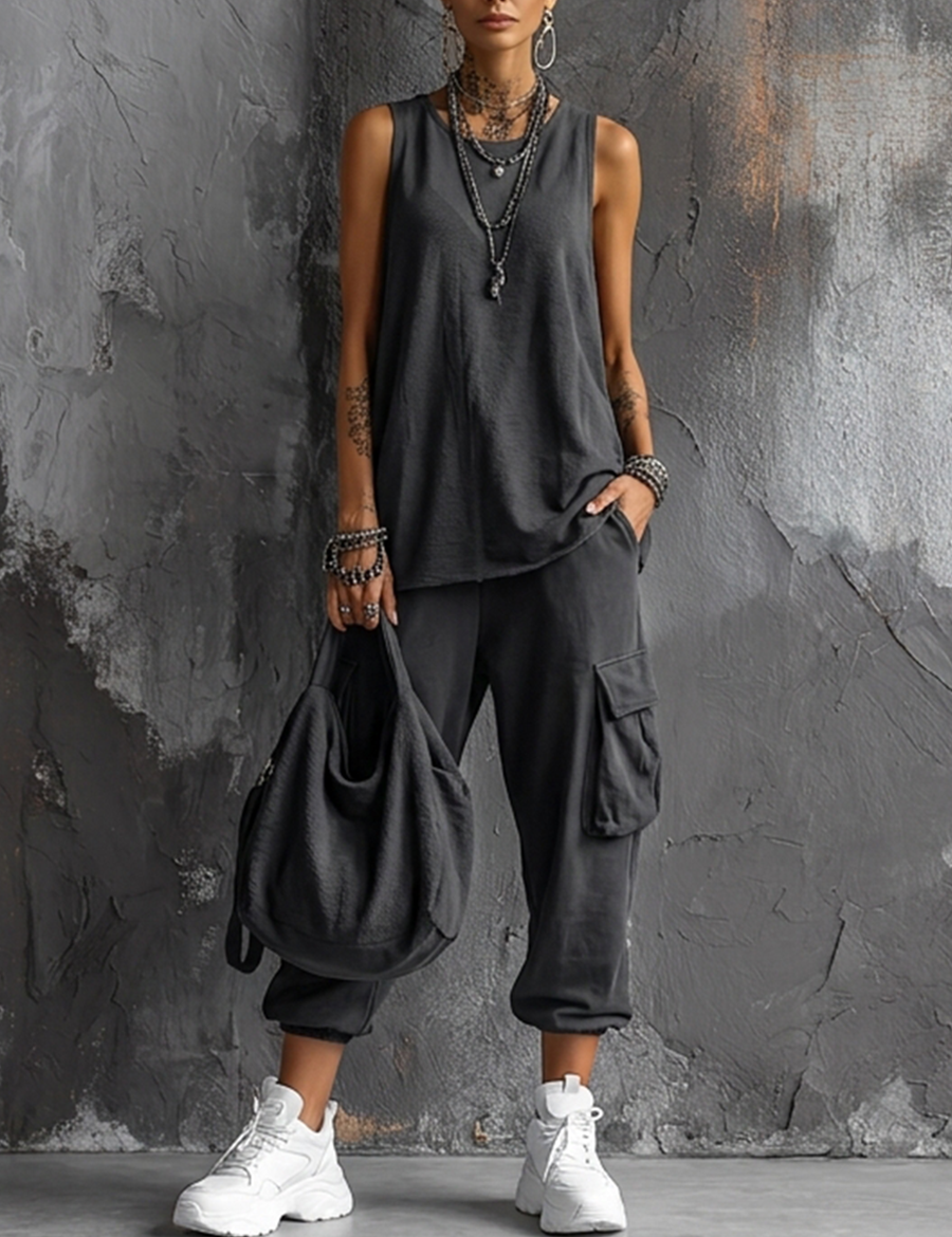 Valentina | Conjunto Casual Macio com Bolsos