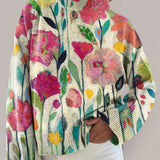 Clara | Pullover de gola alta floral