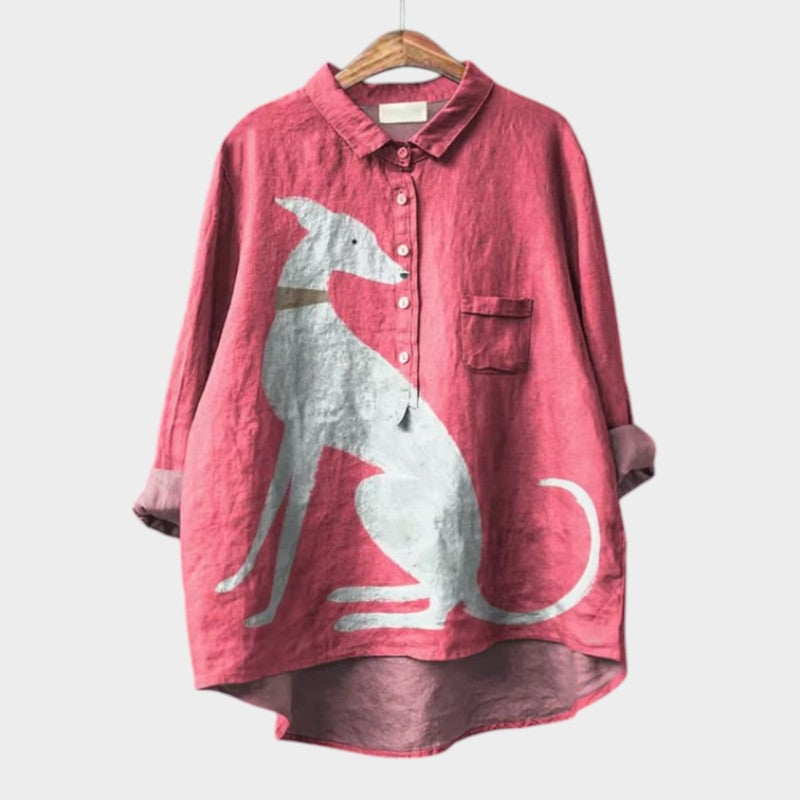 Constance | Blusa de Linho Elegante de Verão