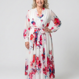 Manon | Vestido maxi de mangas longas floral