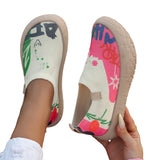 Zara | Slip-On Impresso Artístico & Sola Macia