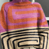 Noëlle | Pullover de gola alta colorido