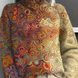 Noëlle | Pullover de gola alta colorido