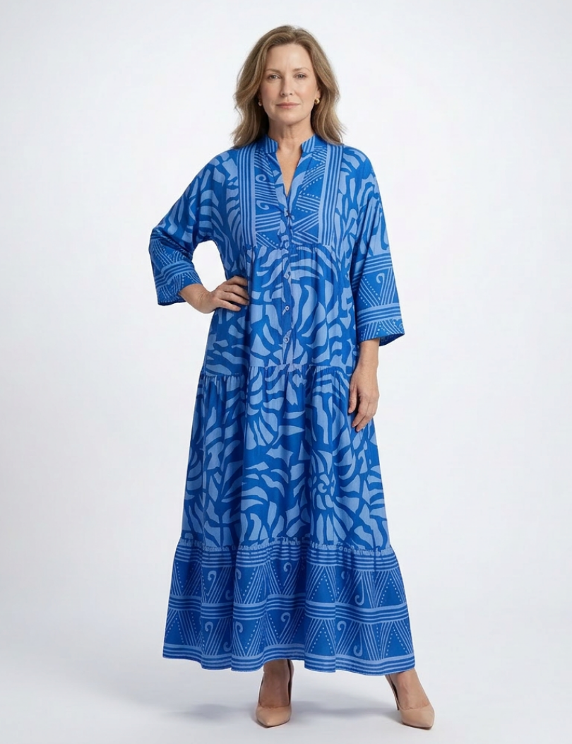 Amandine | Vestido Midi com Botões