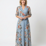 Laure | Vestido Maxi Floral Envolvente