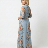 Laure | Vestido Maxi Floral Envolvente