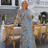 Laure | Vestido Maxi Floral Envolvente