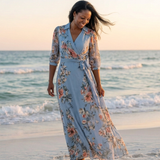 Laure | Vestido Maxi Floral Envolvente