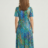 Chloé | Vestido Midi com Padrão Abstrato