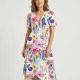Chloé | Vestido Midi com Padrão Abstrato
